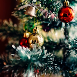 Christmas presents under a tree
